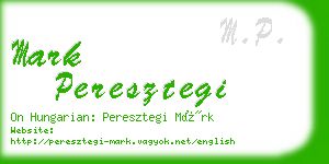 mark peresztegi business card